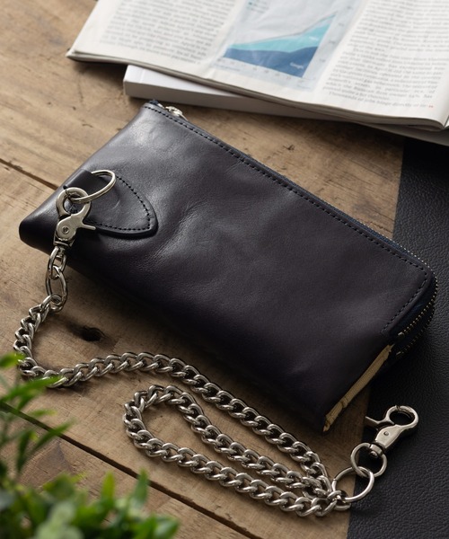 プッチーニ イタリアンレザー 長財布 ウォレットチェーン付（財布