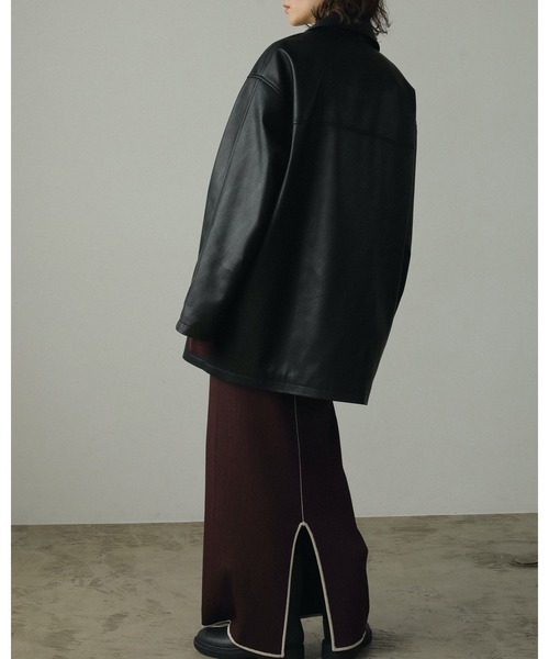 anuke（アンヌーク）の「Ecoleather Over Jacket（テーラード
