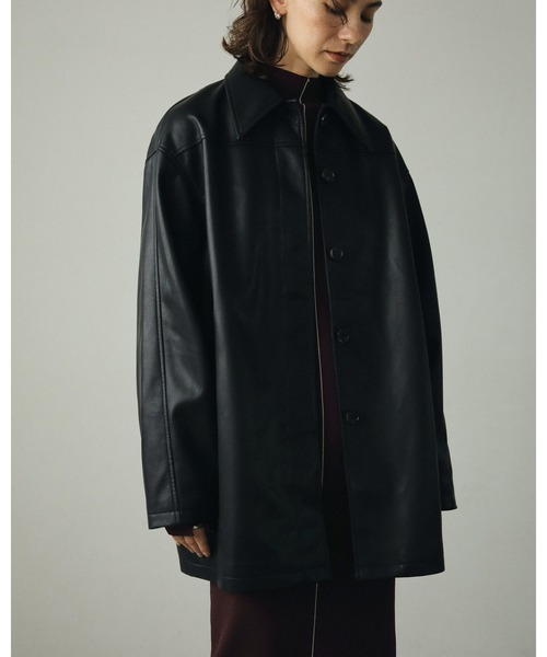 anuke（アンヌーク）の「Ecoleather Over Jacket（テーラード