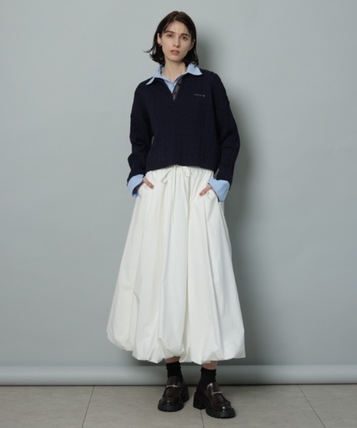 CADUNE（カデュネ）の「ケーブルポロニット（ニット/セーター）」 - WEAR