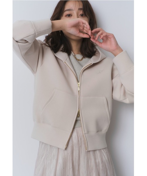 JUSGLITTY（ジャスグリッティー）の「ダブルジップコンパクトパーカー