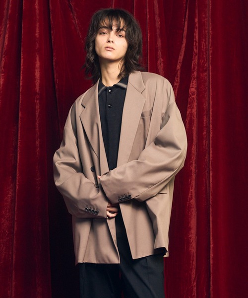 UNISEX》Wool Mix Prime-Over Double Tailored Jacket/ウールミックス