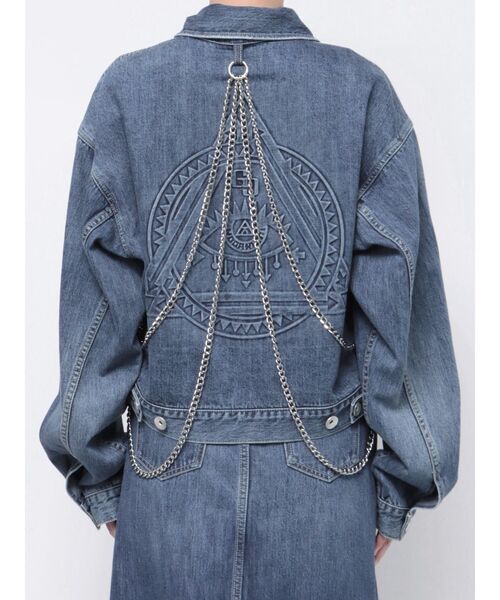 GYDA（ジェイダ）の「【倖田來未コラボ】BACK EMBOSSデニムGジャン