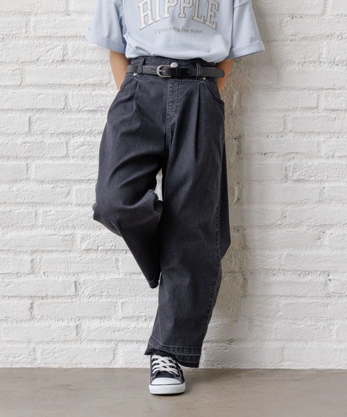 GLOBAL WORK（グローバルワーク）の「COOLデニムベルト付きパンツ