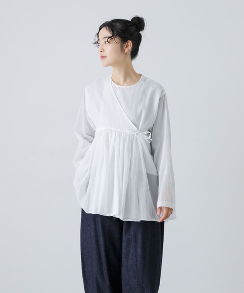 かぐれ（カグレ）の「コットンボイルアンガルカシャツ（シャツ