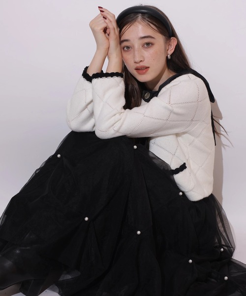 Rirandture（リランドチュール）の「パールタッキングチュールスカート