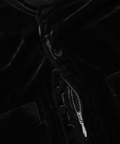 MASU（エムエーエスユー）の「VELVET ZIP-UP SHIRTS（シャツ/ブラウス