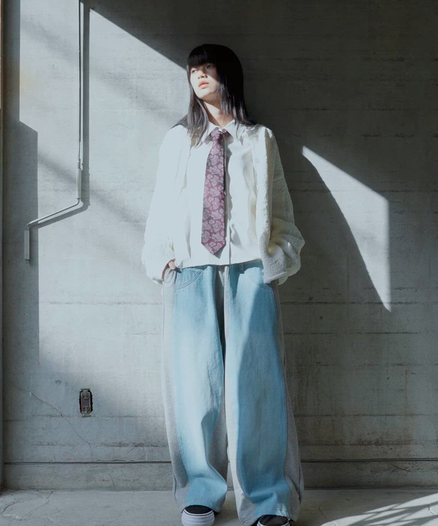 MODE NORM CORE】デニムパッチワークパンツ（デニムパンツ）｜niko and