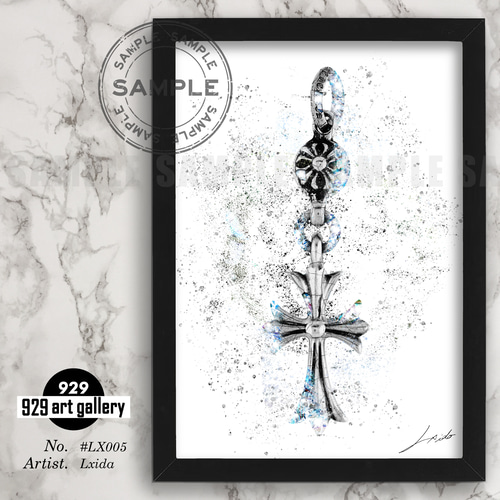 CHROMEHEARTS TYPE☆オマージュアートインテリアポスター＃LX5☆クロス