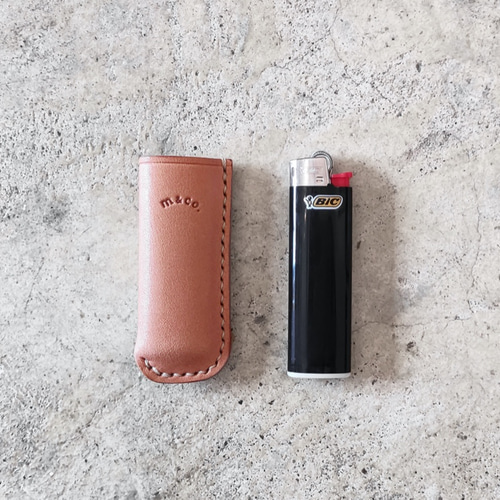 BICスリムライター用 レザーケース 本革 栃木レザー ライターケース
