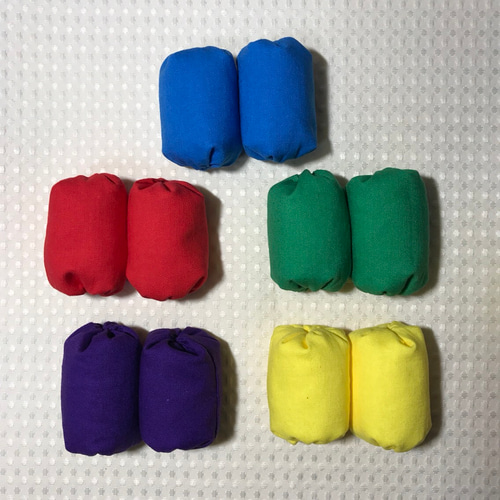 ミニお手玉☆お好きな色10個セット☆色や数を覚えたり、おままごとにも