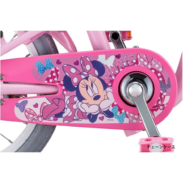 ミニーマウス ポルカドットS16 16インチ 子供用 自転車