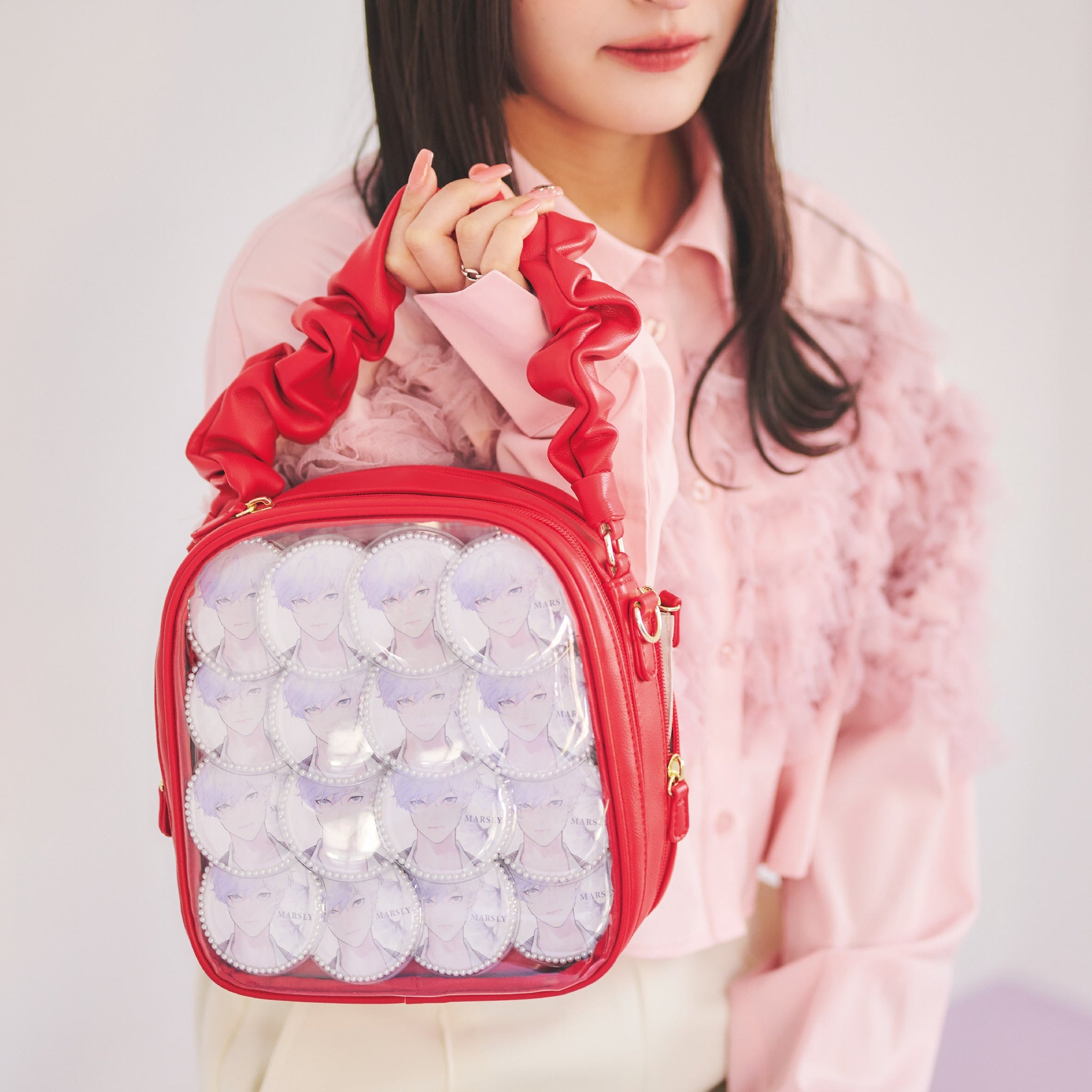 ギャザーハンドルバッグ（red）｜MARSLY（マーズリー） – CHOOSEBASE