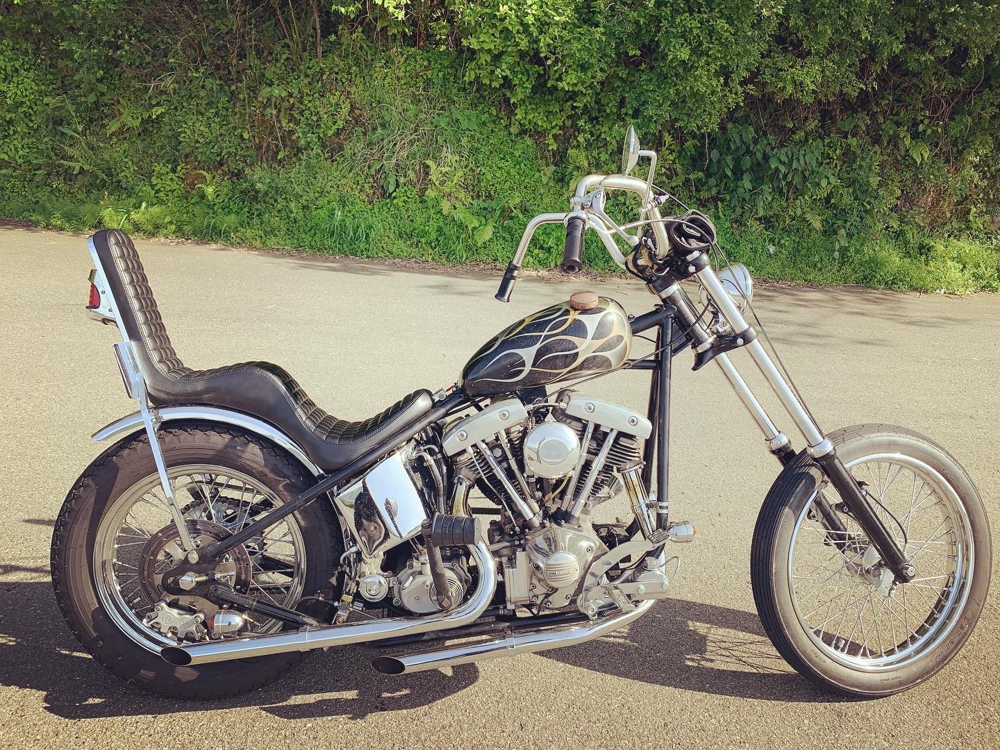 ワンオフ】キング&クイーンシートの取付【ショベルヘッドカスタム】