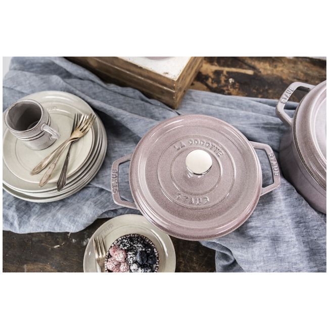 ストウブ 鋳物ホーロー鍋 ピコ・ココット 18 cm, ラウンド, シフォン