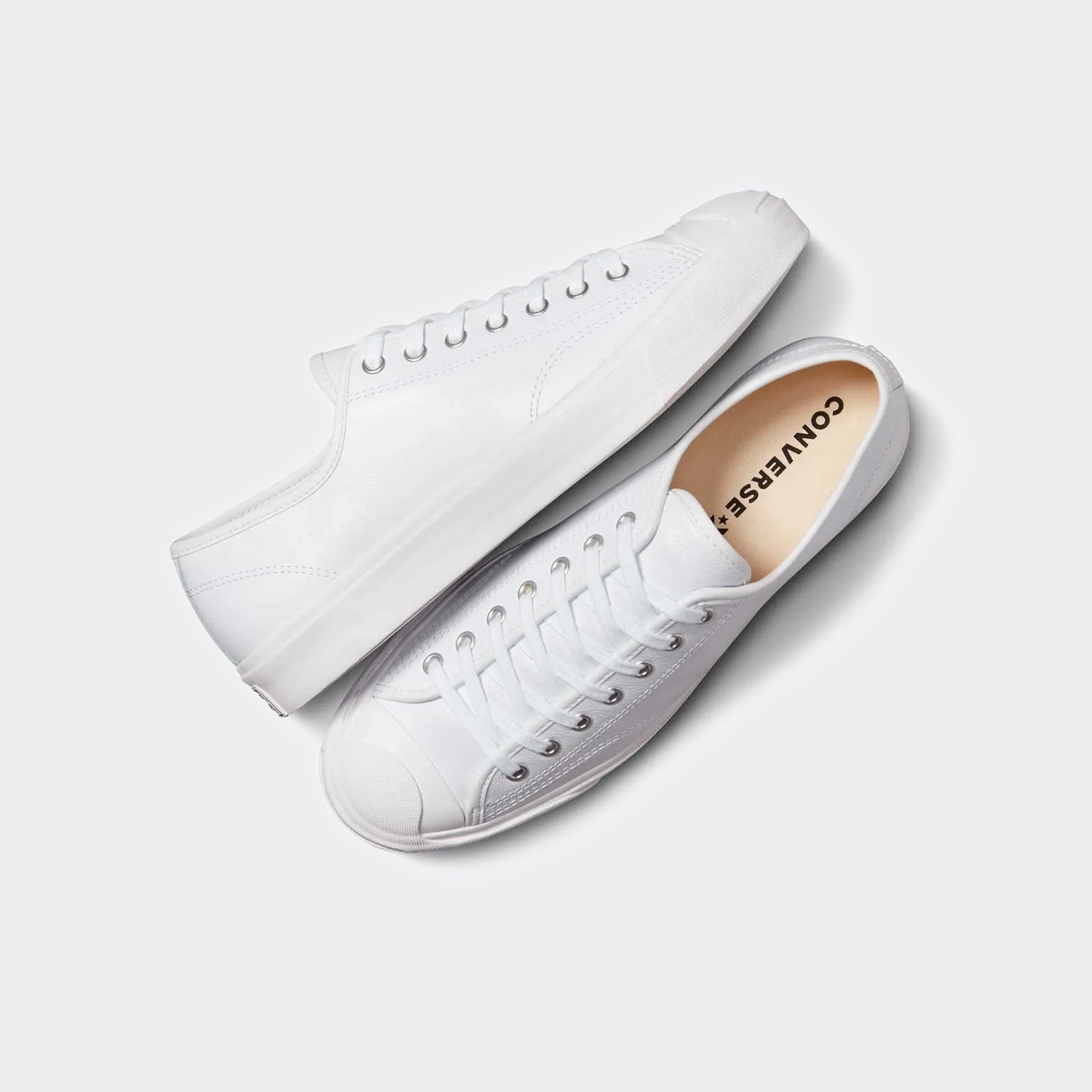 Unisex Converse Jack Purcell Leather Shoes White | Chicago City Sports