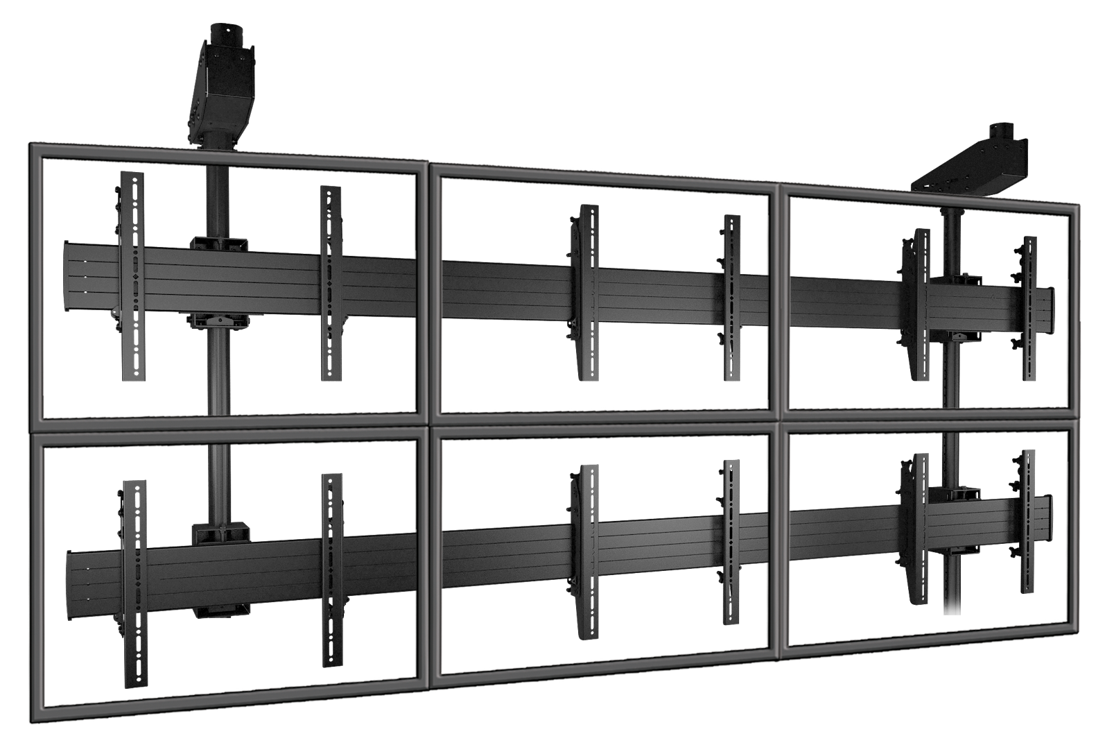 マルチディスプレイマウント・天吊タイプ 6画面用 LCM3X2U｜製品情報