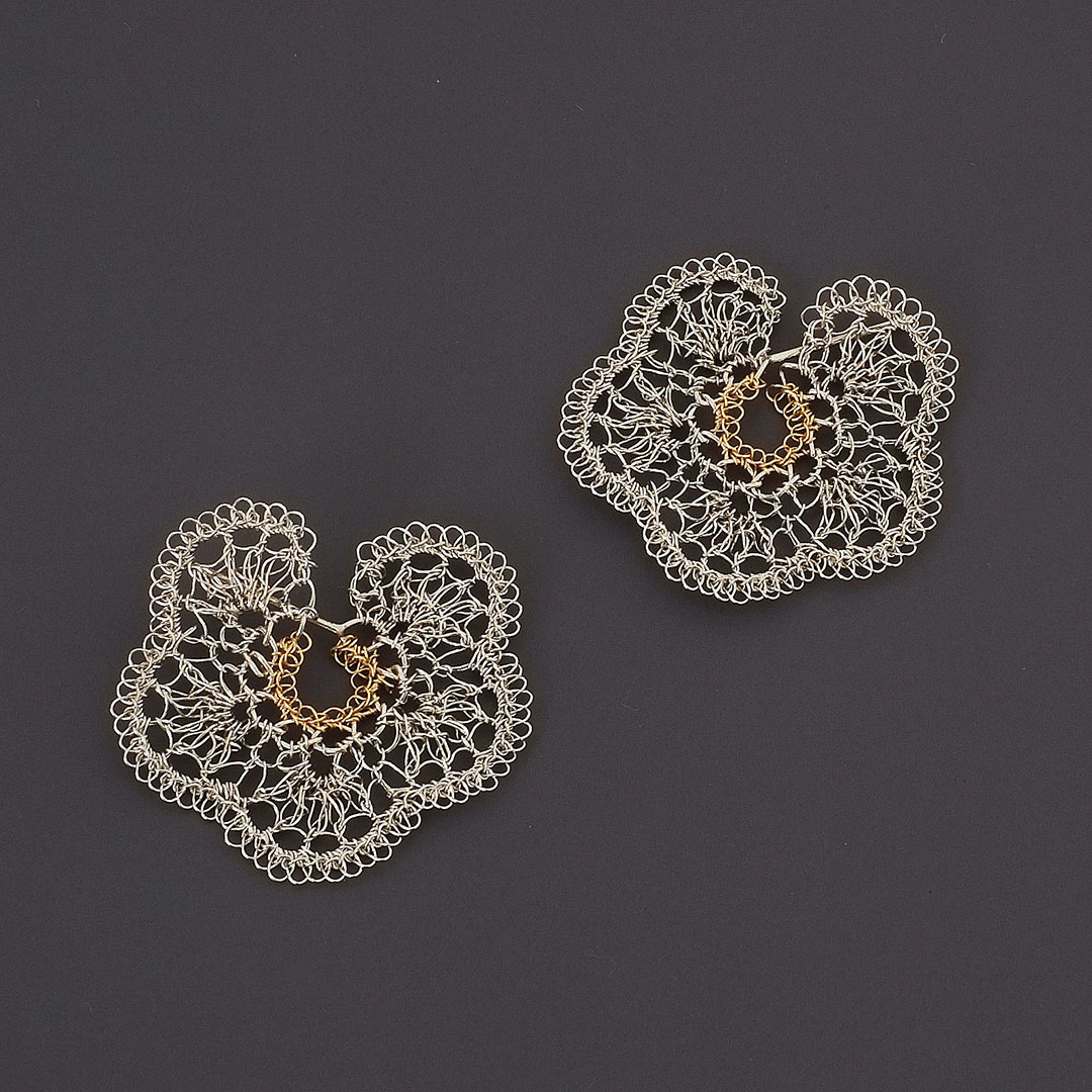 Matsu Earrings/ピアス（シルバー×ゴールド）Takahashi Naomi