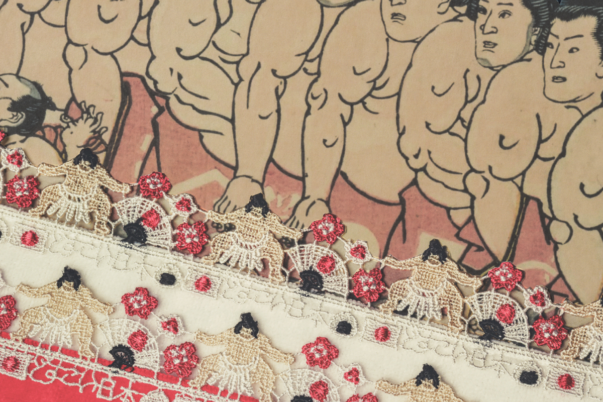 日本ゆかりのモチーフをふんだんに「どすこい日本」 | 横浜元町 近沢