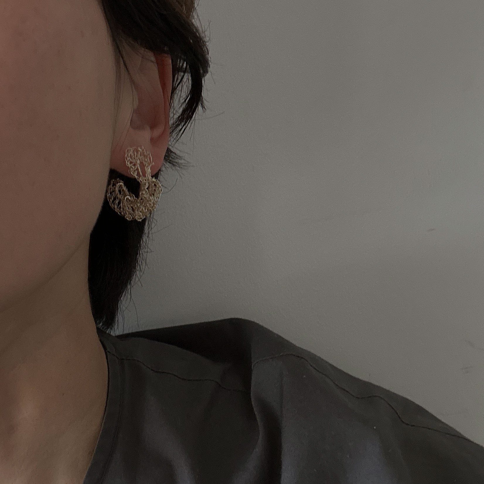 Moja Earrings/ピアス（ゴールド）Takahashi Naomi - Crochet with