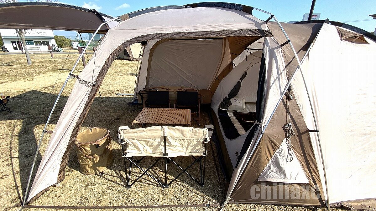 レビュー LOGOS『Tradcanvas PANELドゥーブルXL』家族4人で使用