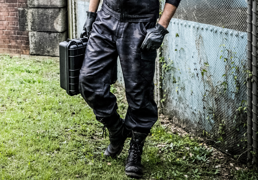 9485 ドット迷彩ストレッチボンティングカーゴパンツ | CUC・ CHUSAN