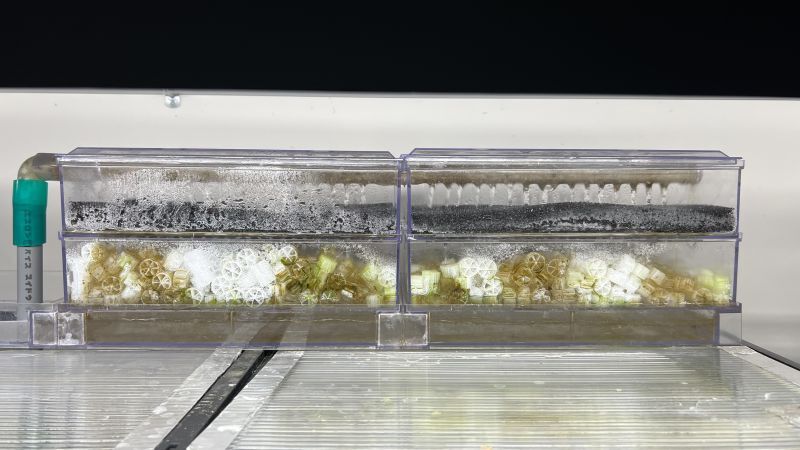 ドライ上部濾過器【水族先生 】120cm水槽用・カミハタRio+ポンプ