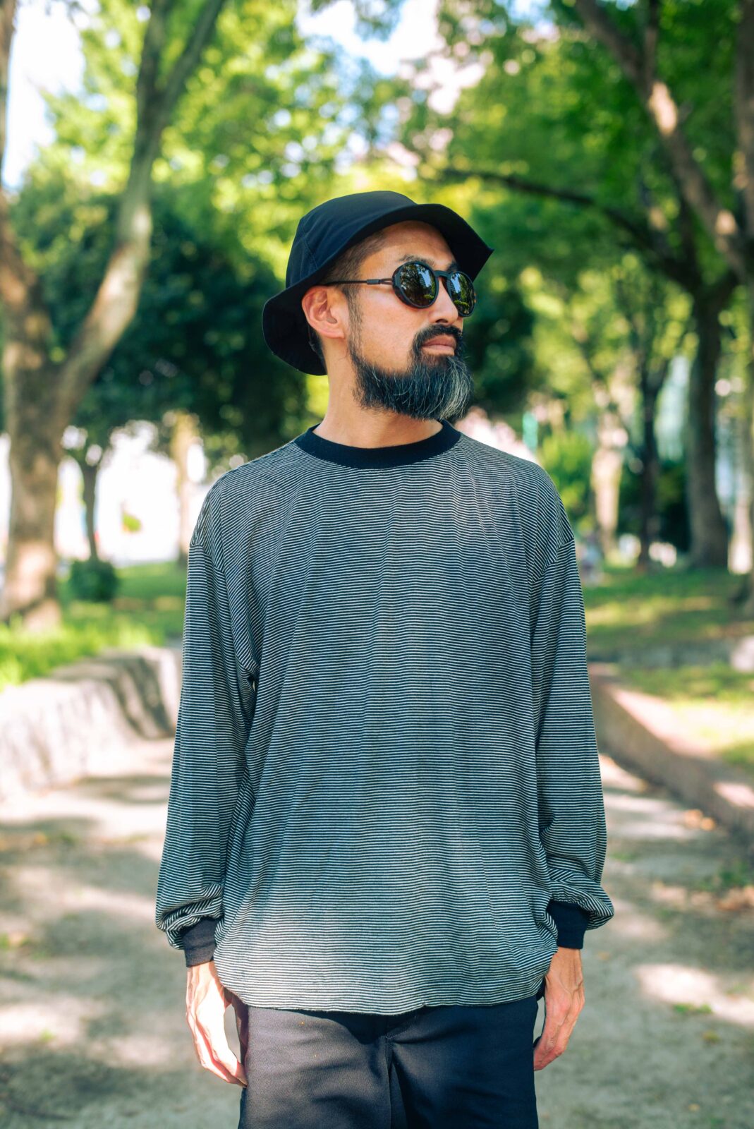 ONC MERINO POP UP】着心地抜群のマイクロボーダーのメリノウール L/S