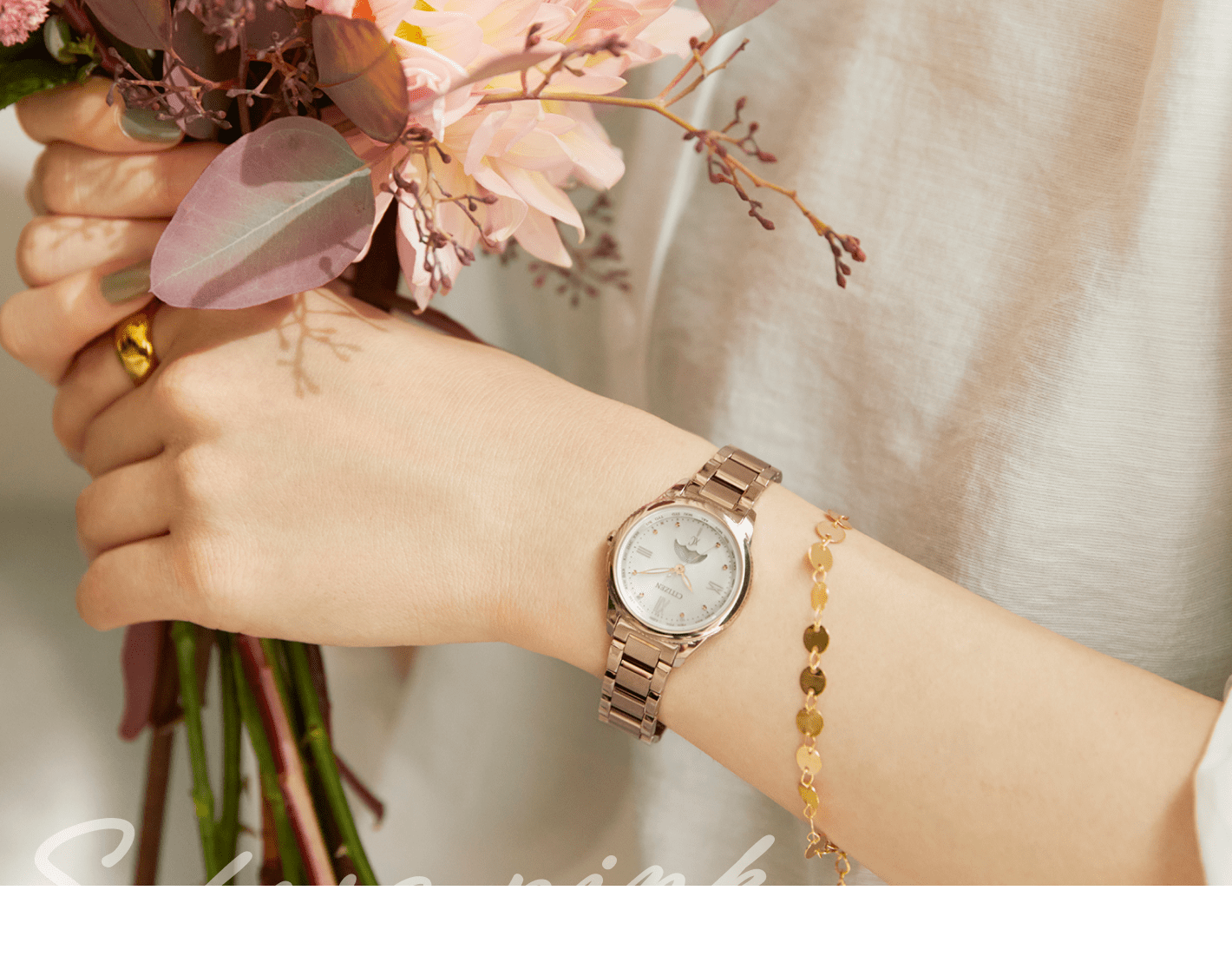 CITIZEN XC クロスシー 腕時計 EC1144-51W サクラピンク Amazon.co.jp