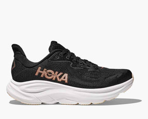Hoka One One Clifton 10 Running Shoe - Black/Rose Gold