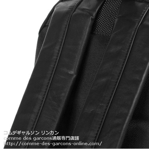 コムデギャルソン☆リュック-バックパック-・黒S-ミニサイズ-（馬革