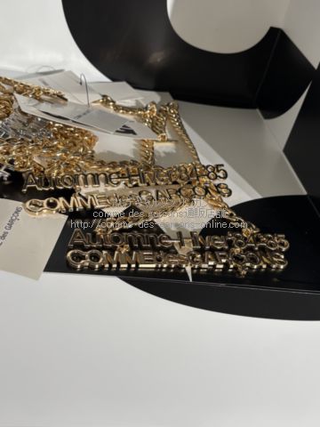 青山限定品】COMME des GARCONS ロゴ ネックレス CDGロゴ・メッセージ