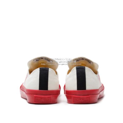 プレイ コムデギャルソン 日本限定コンバース ロー-白-チャック