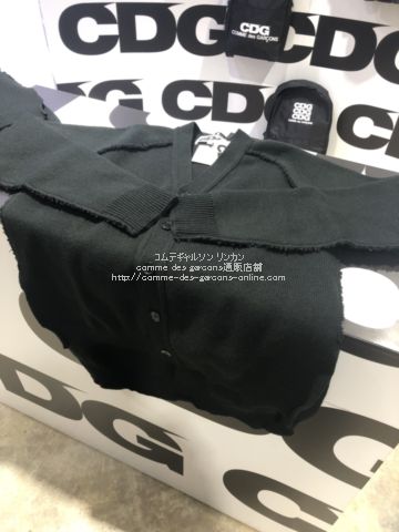 CDGカーディガン-アウトサイドシーム ロングバック| コムデギャルソン