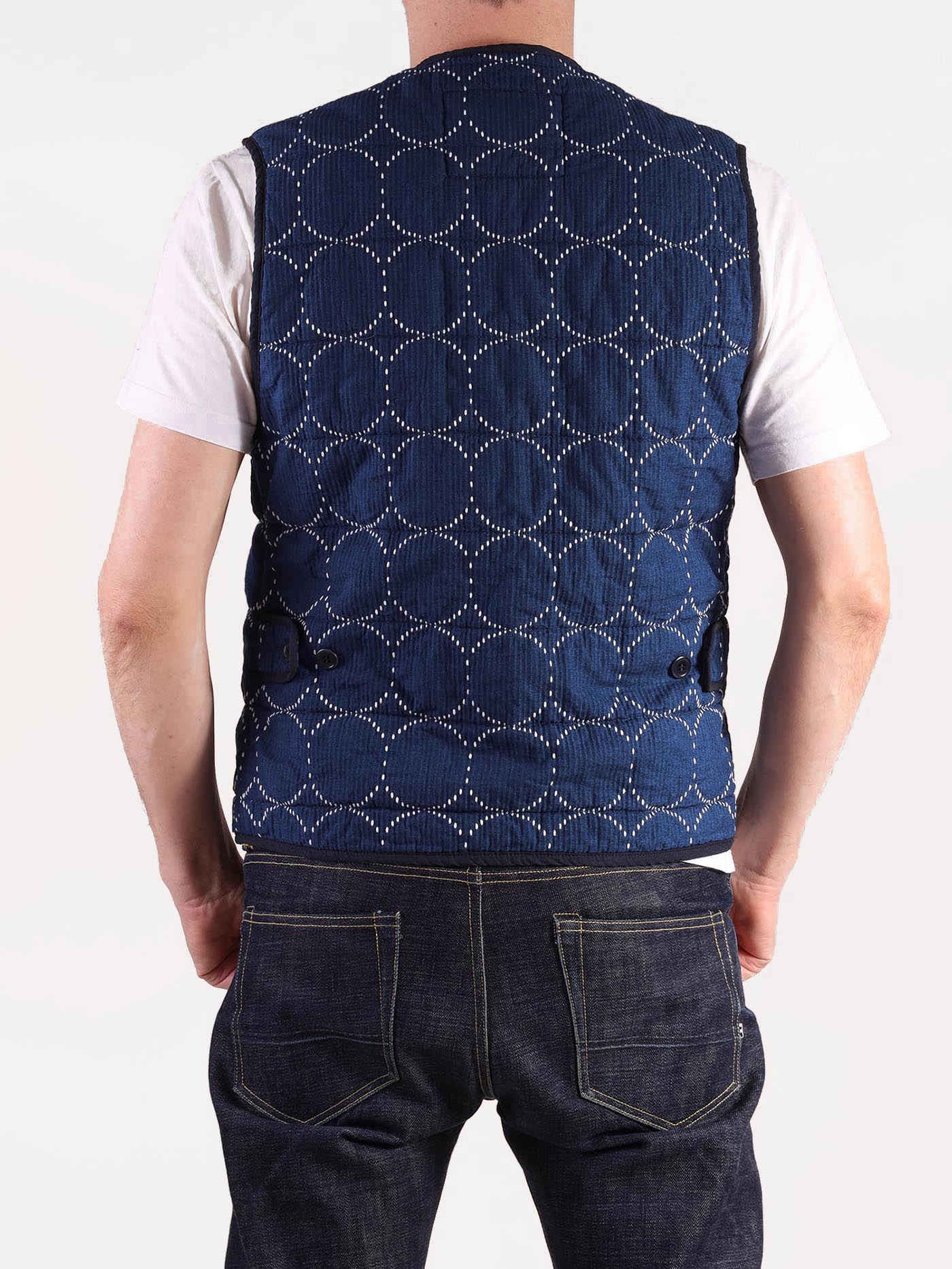S258 Padded Sashiko Vest. Japan. Size M - Companion Denim