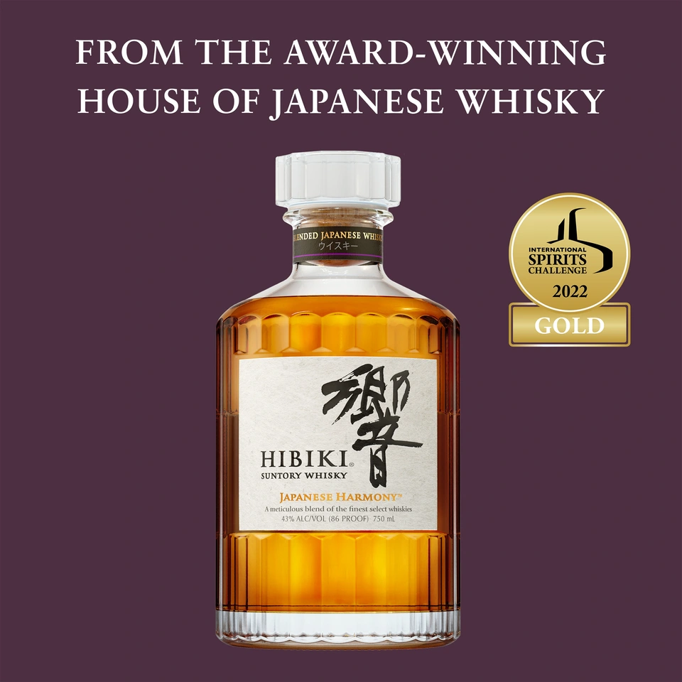 Hibiki Suntory Whisky Japanese Harmony, 750 ml Bottle, 43% ABV