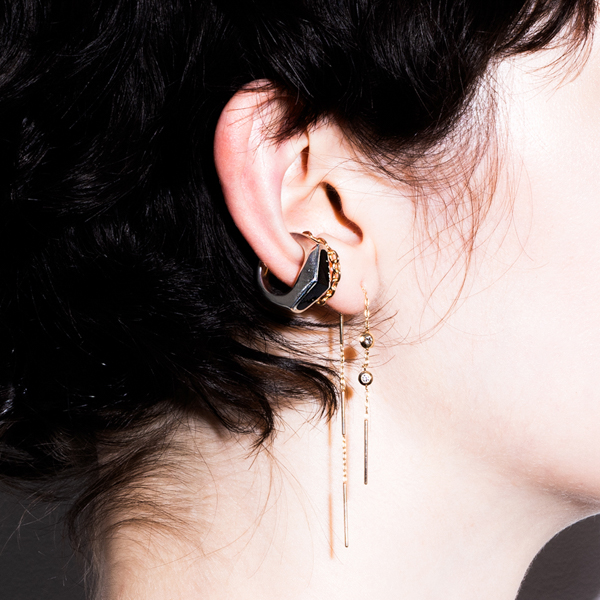 CONTORTIONIST チェーン ピアス L サイズ