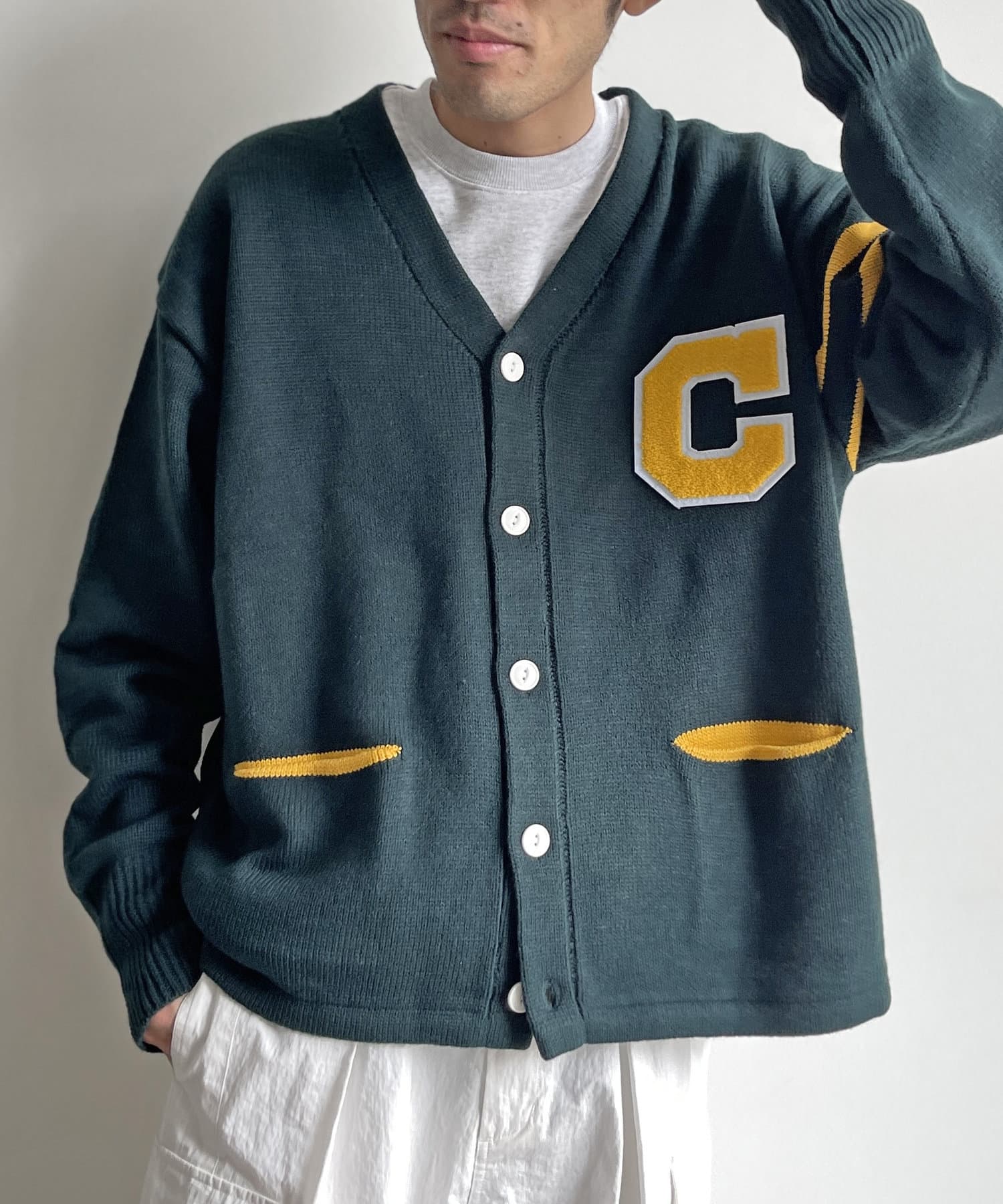 ワッペンレタードカーディガン | CPCM(シーピーシーエム)メンズ | PAL