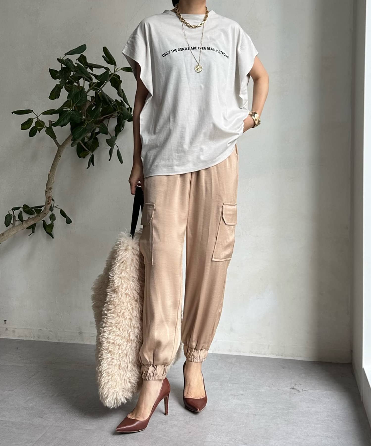 WEB限定】 サテンカーゴパンツ | DOUDOU(ドゥドゥ)レディース | PAL