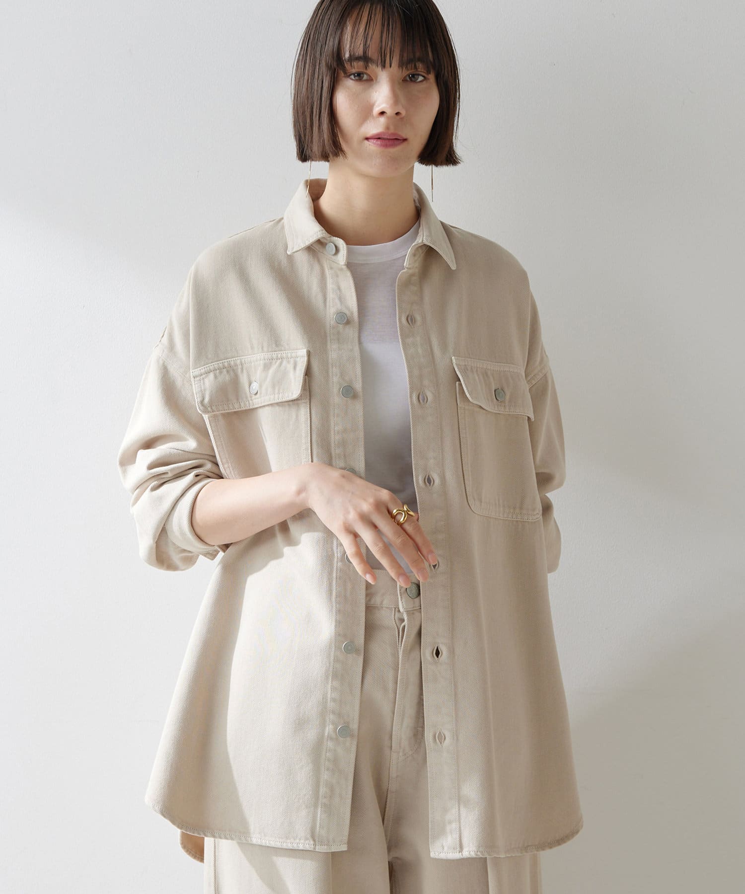 ドロップデニムシャツ | Whim Gazette(ウィム ガゼット)レディース