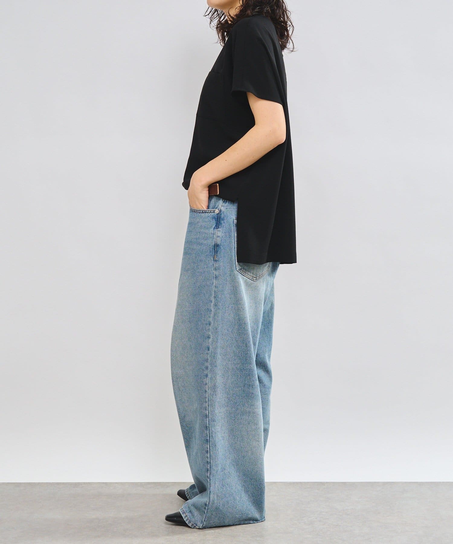 MONN.:. （モン）】ワイドレッグデニム | RIVE DROITE(リヴドロワ