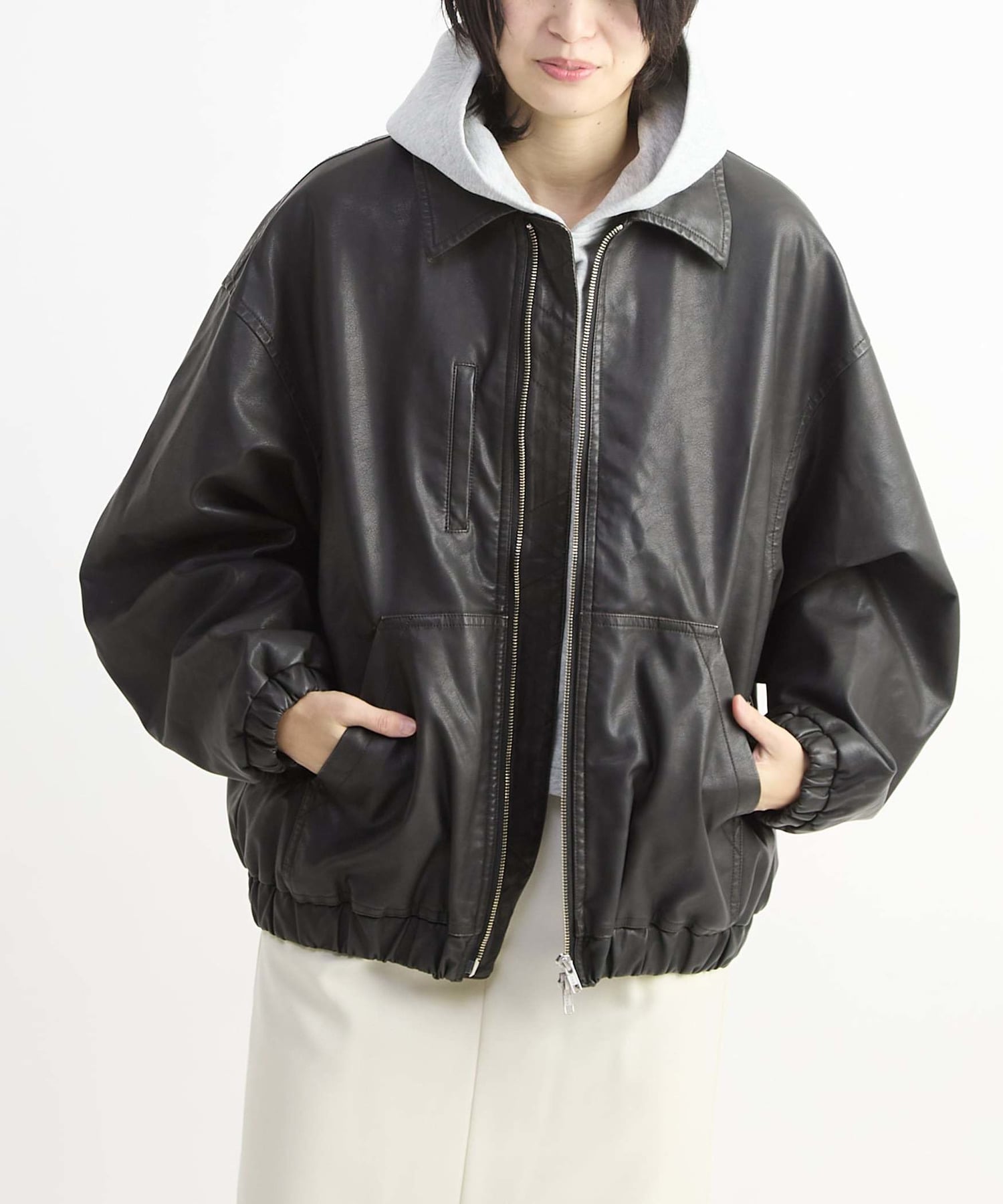HL】VINTAGE SYNTHETIC LEATHER BLOUSON｜CONVERSE TOKYO (コンバース
