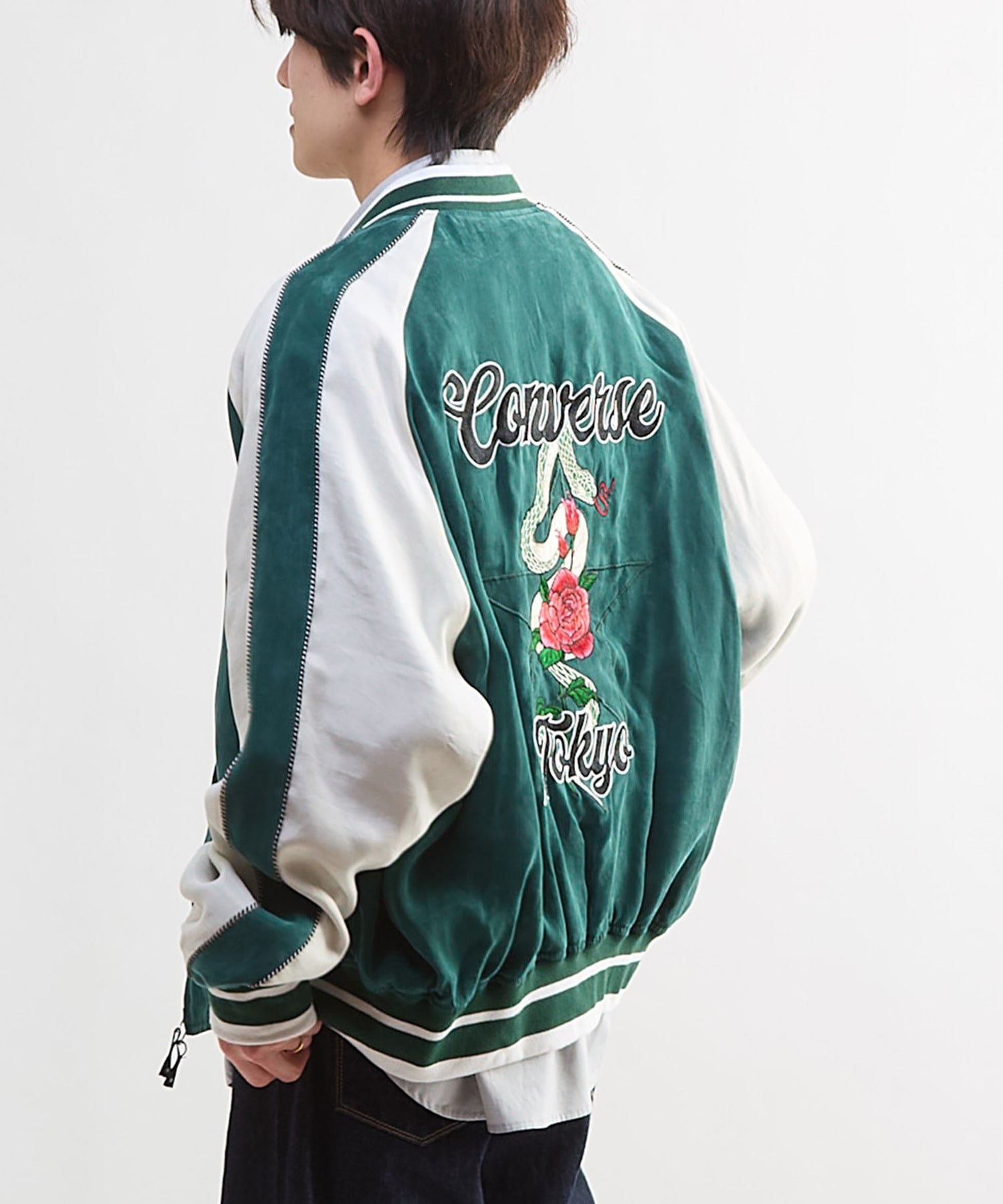 VINTAGE SATIN SOUVENIR JACKET｜CONVERSE TOKYO (コンバース