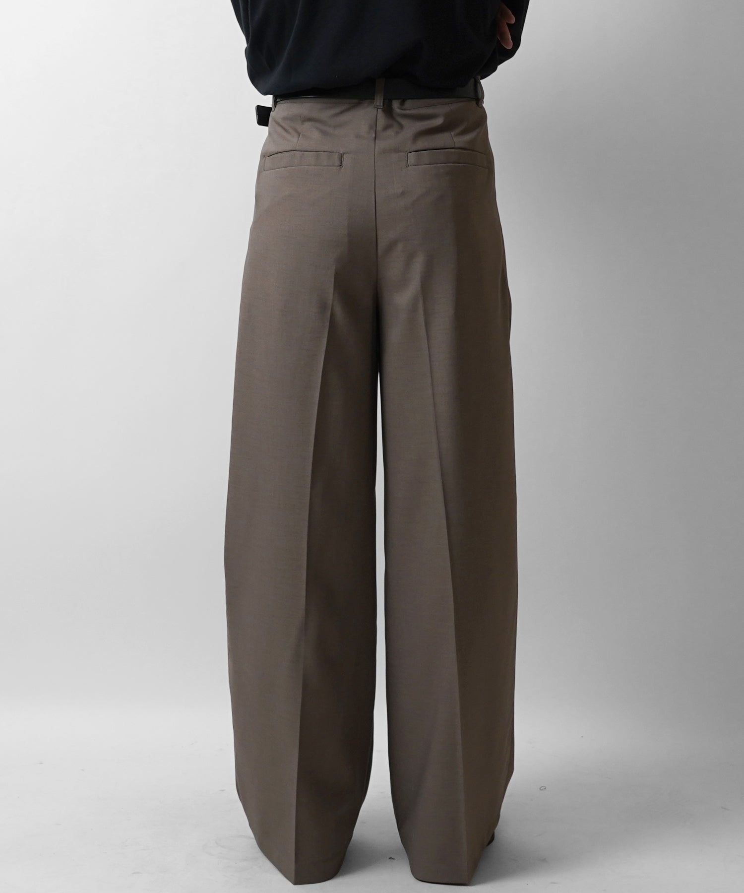 25SS ヴィンテージメイク ケミカル加工 デニム / ツイル タック ワイド