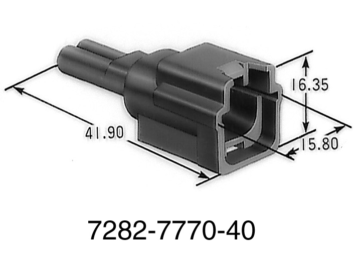 91 Connectors RK Type Housing 2P Male│YAZAKI Connectors Catalog