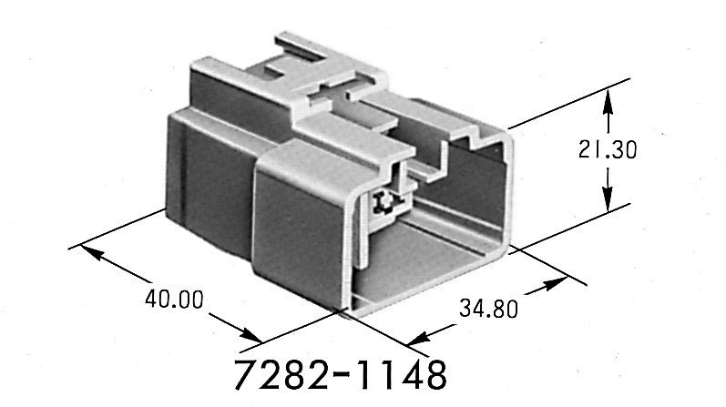 Hybrid Connector 2.3II+4.8 Housing 14P Male│YAZAKI Connectors Catalog
