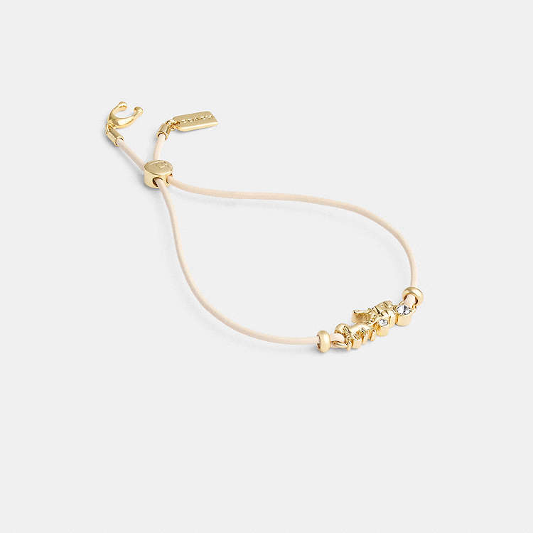 COACH® | Horse And Carriage Leather Slider Bracelet