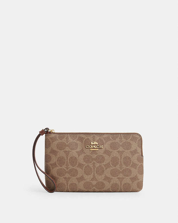 公式】コーチアウトレット | ラージ コーナー ジップ リストレット