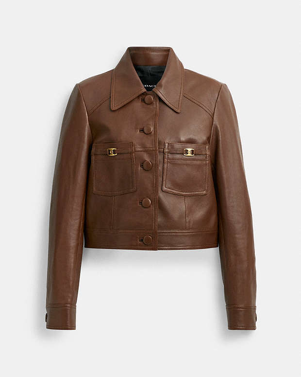 公式】COACH – コーチ | シュランケン レザー ジャケット