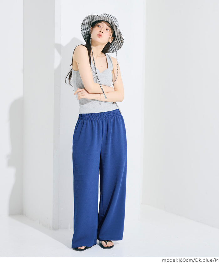 エンボスワイドパンツ レディース メール便不可 – coca公式ストア